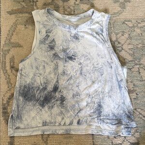 Lululemon tie die mesh crop tank size 4
